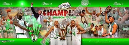 2007-08 Celtics NBA Finals Champions Photoramic Online Hot Sale