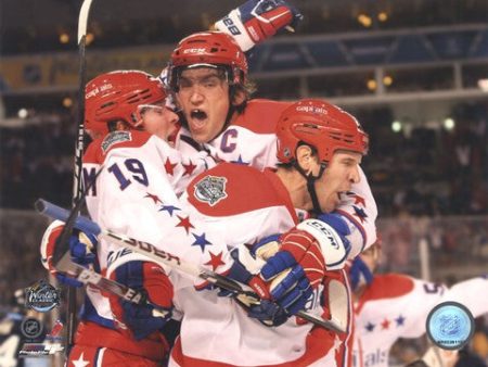 Alex Ovechkin, Nicklas Backstrom, & Mike Knuble Celebrate 2011 NHL Winter Classic on Sale