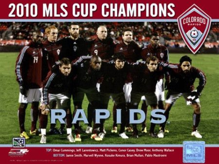 The Colorado Rapids 2010 MLS Cup Champions Team Photo with Overlay For Sale