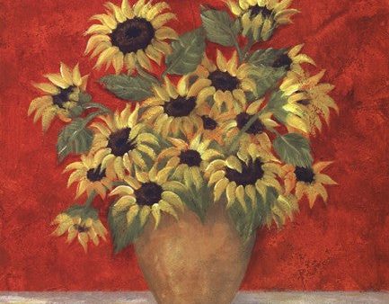 Yellow Sunflowers In French Vase For Discount