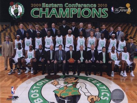 2009-10 Boston Celtics Team Photo with Eastern Conference Champions Overlay For Sale