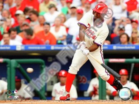 Jimmy Rollins 2008 Batting Action Hot on Sale