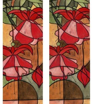 2-Up Stain Glass Floral II Hot on Sale