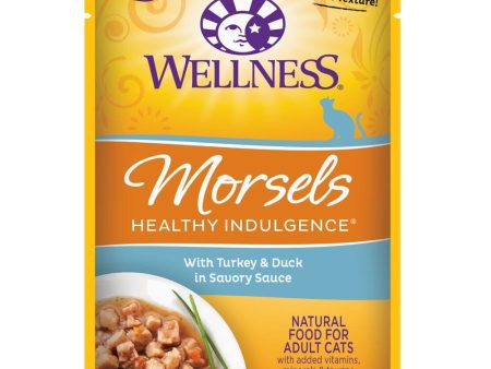 20% OFF: Wellness Healthy Indulgence Morsels Turkey & Duck In Sauce Grain-Free Pouch Cat Food 3oz Online