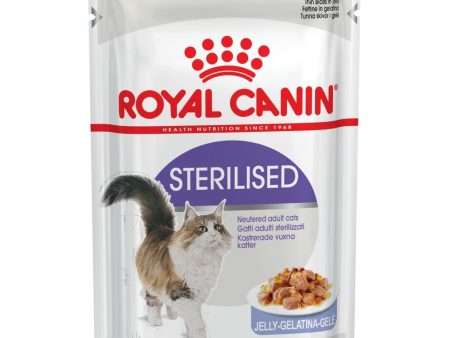 $9 OFF: Royal Canin Sterilised in JELLY Adult Pouch Cat Food 85g x 12 For Discount