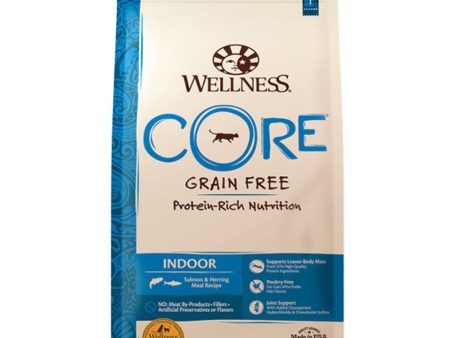 $24 OFF 11lb+FREE TREATS : Wellness CORE Indoor Salmon & Herring Grain-Free Dry Cat Food on Sale