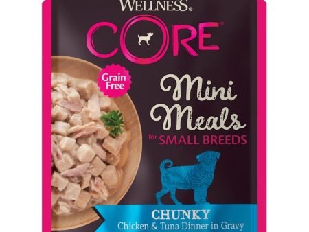 20% OFF: Wellness CORE Mini Meals Chunky Chicken & Tuna Dinner In Gravy Grain-Free Pouch Dog Food 3oz Cheap