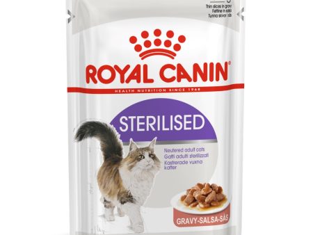 $9 OFF: Royal Canin Sterilised in GRAVY Adult Pouch Cat Food 85g x 12 Cheap