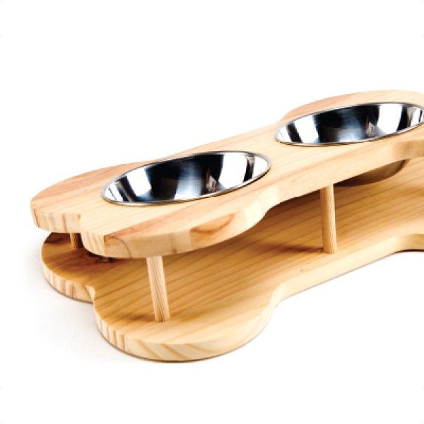 Luxypet Bone Double Dog Bowl For Sale