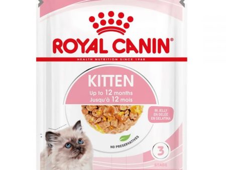 $9 OFF: Royal Canin Kitten JELLY Pouch Cat Food 85g x 12 Supply