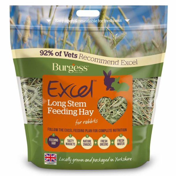 Burgess Excel Long Stem Feeding Timothy Hay 1kg For Cheap