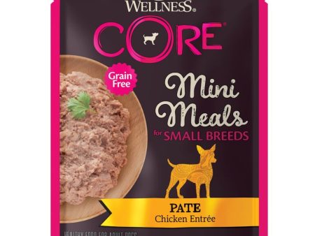 20% OFF: Wellness CORE Mini Meals Pate Chicken Entree Grain-Free Pouch Dog Food 3oz Online now