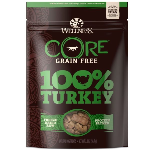 Wellness CORE 100% Turkey Freeze Dried Dog Treats 2oz Online Sale