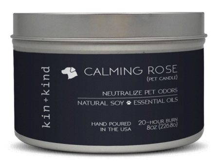 Kin+Kind Calming Rose Deodorizing Pet Candle 8oz Cheap