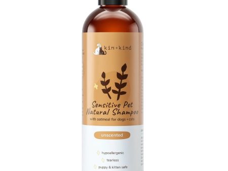 10% OFF: Kin+Kind Oatmeal Unscented Sensitive Pet Natural Dog & Cat Shampoo 12oz Sale