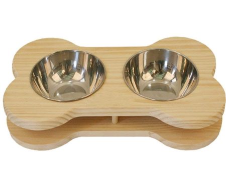 Luxypet Bone Double Dog Bowl For Sale