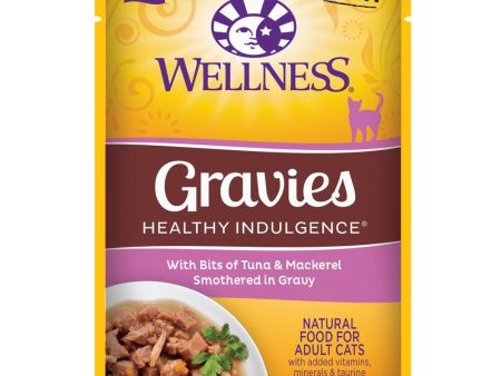 20% OFF: Wellness Healthy Indulgence Gravies Tuna & Mackerel In Gravy Grain-Free Pouch Cat Food 3oz Online now