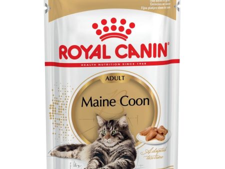 $11 OFF: Royal Canin Maine Coon Adult Pouch Cat Food 85g x 12 For Sale