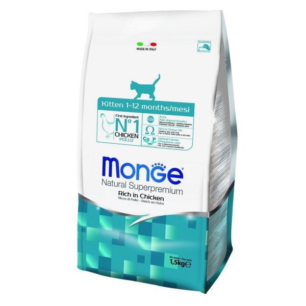 Monge Kitten Rich In Chicken Dry Cat Food For Sale