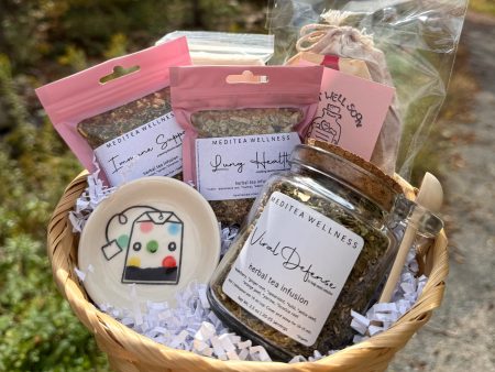 Get Well Soon Tea Gift Basket on Sale