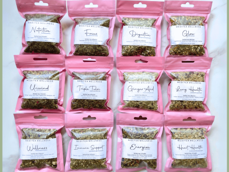 Loose Leaf Tea Sampler with 12 Organic Wellness Teas Fashion